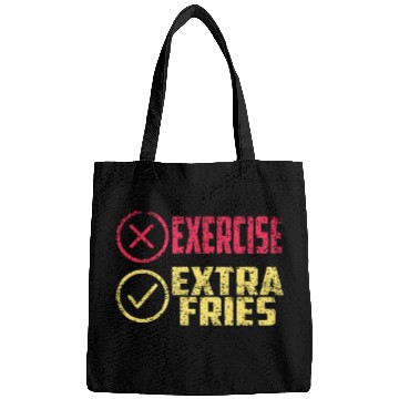 Discover Exercise Extra Fries Chips Workout Gym Bags