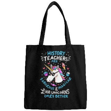 Discover School Unicorn Funny Saying History Teacher Gift Bags