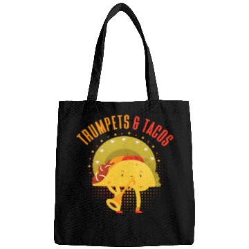 Discover Funny Trumpet Player Taco Lover Bags