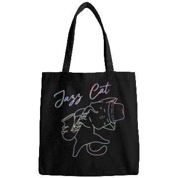 Discover Trumpet Playing Cat Jazz Lover Bags