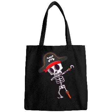 Discover Dabbing Skeleton Pirate Spooky Halloween Bags