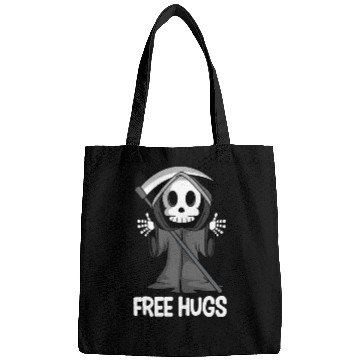 Discover Free Hugs Grim Reaper Spooky Halloween Bags