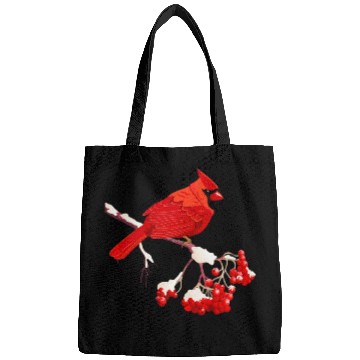 Discover Awesome Red Cardinal Birds Gift Nature Lover Funny Bags