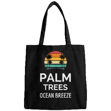 Discover Palm trees ocean breeze Bags