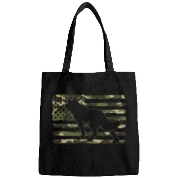Discover Coyote Hunting Camo American Flag Bags