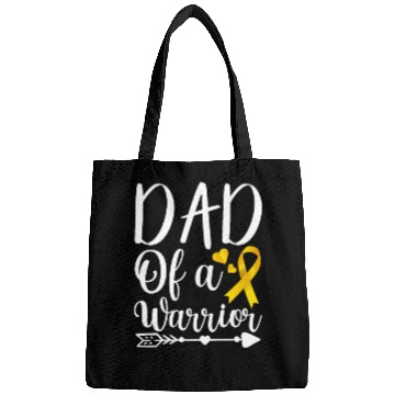 Discover dad Of A Warrior Childhood Cancer Awareness Suppor Bags