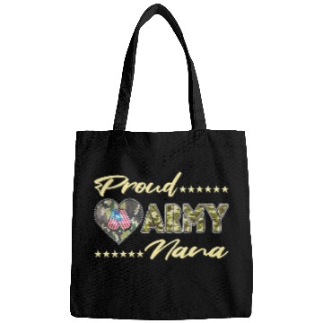 Discover Womens Proud Army Nana US Flag Dog Tag Military Bags