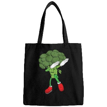 Discover Cute Funny Dancing Broccoli Veggie Lover Bags