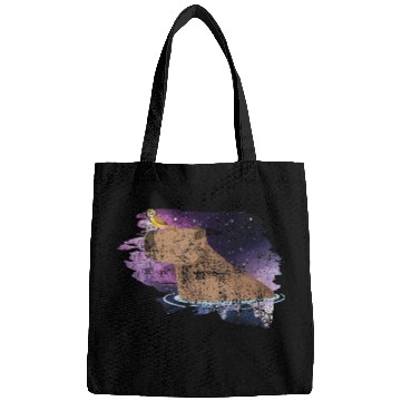 Discover Distressed Capybara And Bird Nature Animal Rodent Bags