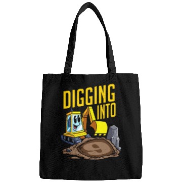 Discover Excavator Driver Digging Into 9 Birthday Excavator Bags