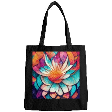 Discover Colorful mandala flower version 3 Bags