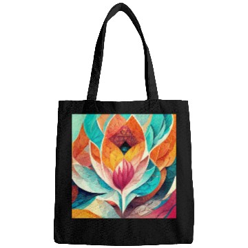 Discover Colorful mandala flower version 8 Bags