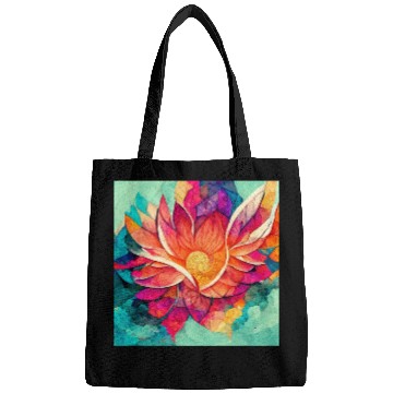 Discover Colorful mandala flower version 7 Bags