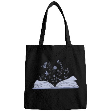 Discover flowers growing from book Bags