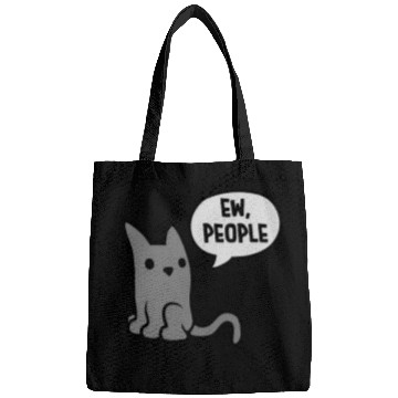 Discover comic cat ew people Bags