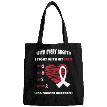 Discover Faith Hope Love Support Squad Lung Cancer Dad Bags