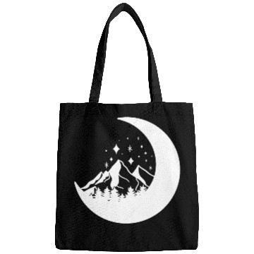 Discover Mountains in the moon Full moon Bags