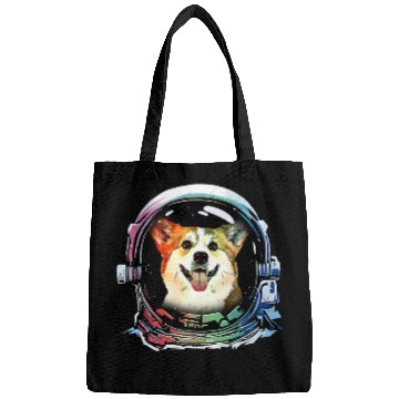 Discover Funny Corgi Dog Astronaut Dog Lover Bags