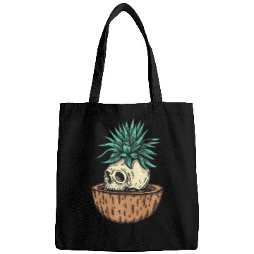 Discover Funny Cool Skeleton Plant Nature Bags
