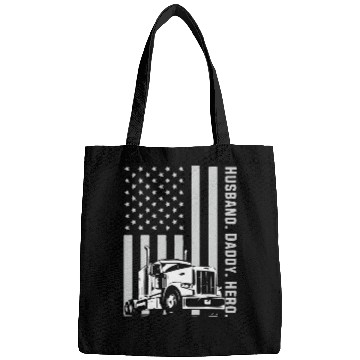 Discover Patriotic Trucker Dad Truck Driver Bags