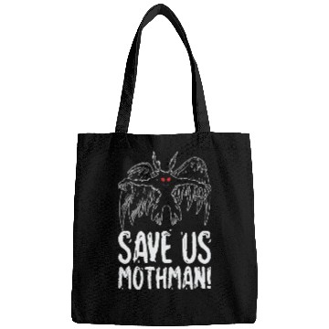 Discover Halloween Mothman Mythical Line Art Beast Monster Bags