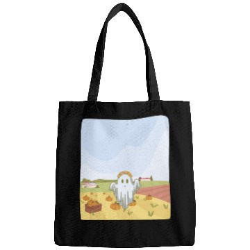 Discover Retro Pumpkin Farm Ghost For A Trick Or Treat Bags