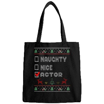 Discover Naughty Nice Actor, Matching Christmas Group Bags