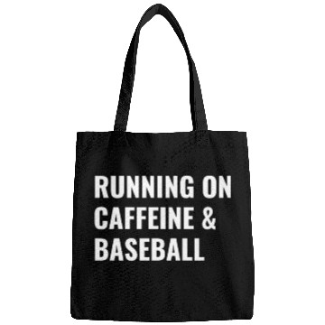 Discover Running On Caffeine Baseball Bags
