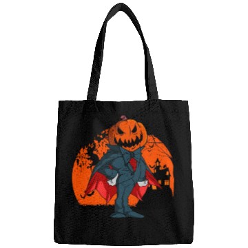 Discover Vampire Pumpkin Head Jack O' Lantern Halloween Bags