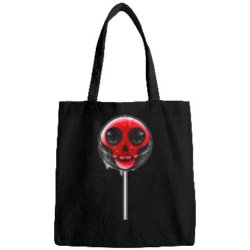 Discover Red Skull Lollipop Trick Or Treat Halloween Bags