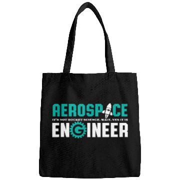 Discover Funny Aerospace Engineer Bags Rocket Science