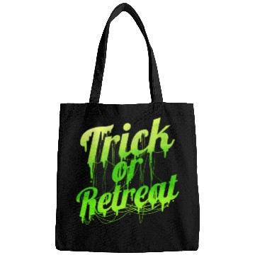 Discover Green Spiderweb Letter Trick Or Retreat Halloween Bags