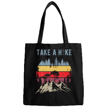 Discover Hiking Nature Hike Hiker Outdoor Funny Take a Hike Bags
