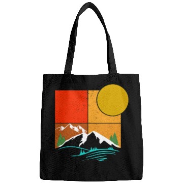 Discover Funny Retro Hiking Explore Nature Adventure Bags