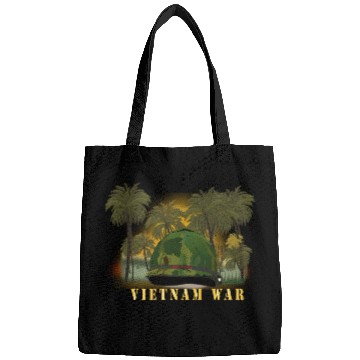 Discover Vietnam Era Helmet Cover - Band - Front - War is H Bags