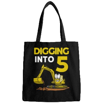 Discover Excavator Driver Digging Into 5 Birthday Excavator Bags