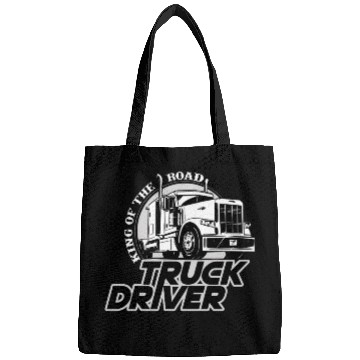 Discover Truck driver, King of the road Bags