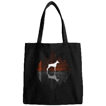 Discover Doberman abstract - Geometry Dog Triangle Bags
