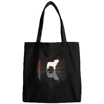 Discover French Bulldog abstract - Geometry Dog Triangle Bags