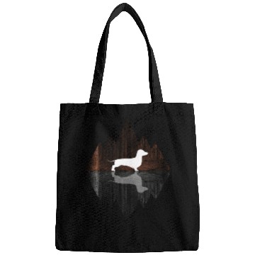 Discover Dachshund abstract - Geometry Dog Triangle Bags