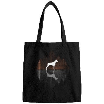 Discover Dobermann abstract - Geometry Dog Triangle Bags