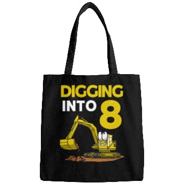 Discover Excavator Driver Digging Into 8 Birthday Excavator Bags