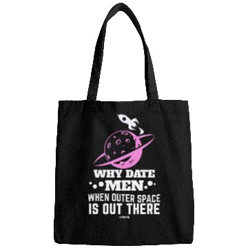 Discover Aerospace woman universe rocket Planet Bags