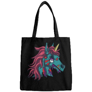 Discover Zombiecorn Zombie Unicorn Goth Gothic Halloween Bags