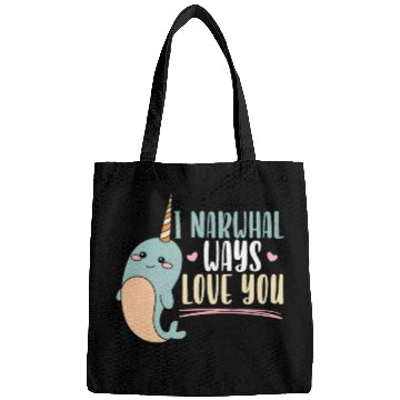 Discover I Narwhal Ways Love You Unicorn Of The Sea Animal Bags