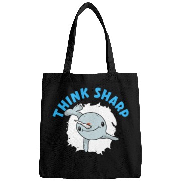 Discover Think Sharp Narwhal Unicorn Of The Sea Animal Bags