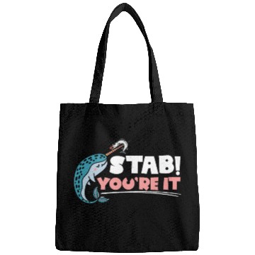 Discover Stab You're It Narwhal Unicorn Of The Sea Animal Bags