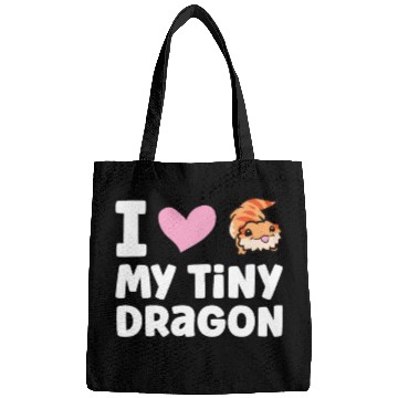 Discover I Love My Tiny Dragon Reptile Pogona Lizard Bags