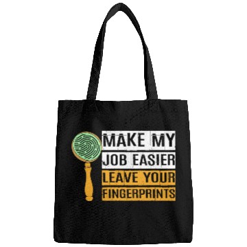 Discover Funny Forensic Science Humor Crime Detective Bags