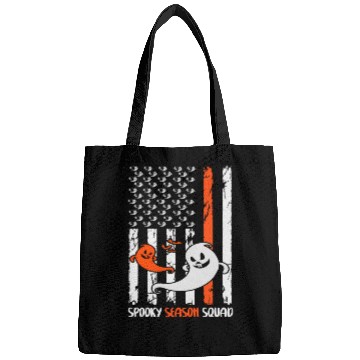 Discover Groovy Halloween Spooky Season Squad US Flag Bags